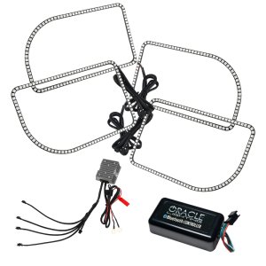 Ford F350 Headlight Halo Kit - ORACLE Lighting - Square Ring Design - Dynamic ColorSHIFT - `11-`16 Ford F350 Headlight Halo Kit - ORACLE Lighting - Square Ring Design - Dynamic ColorSHIFT - `11-`16